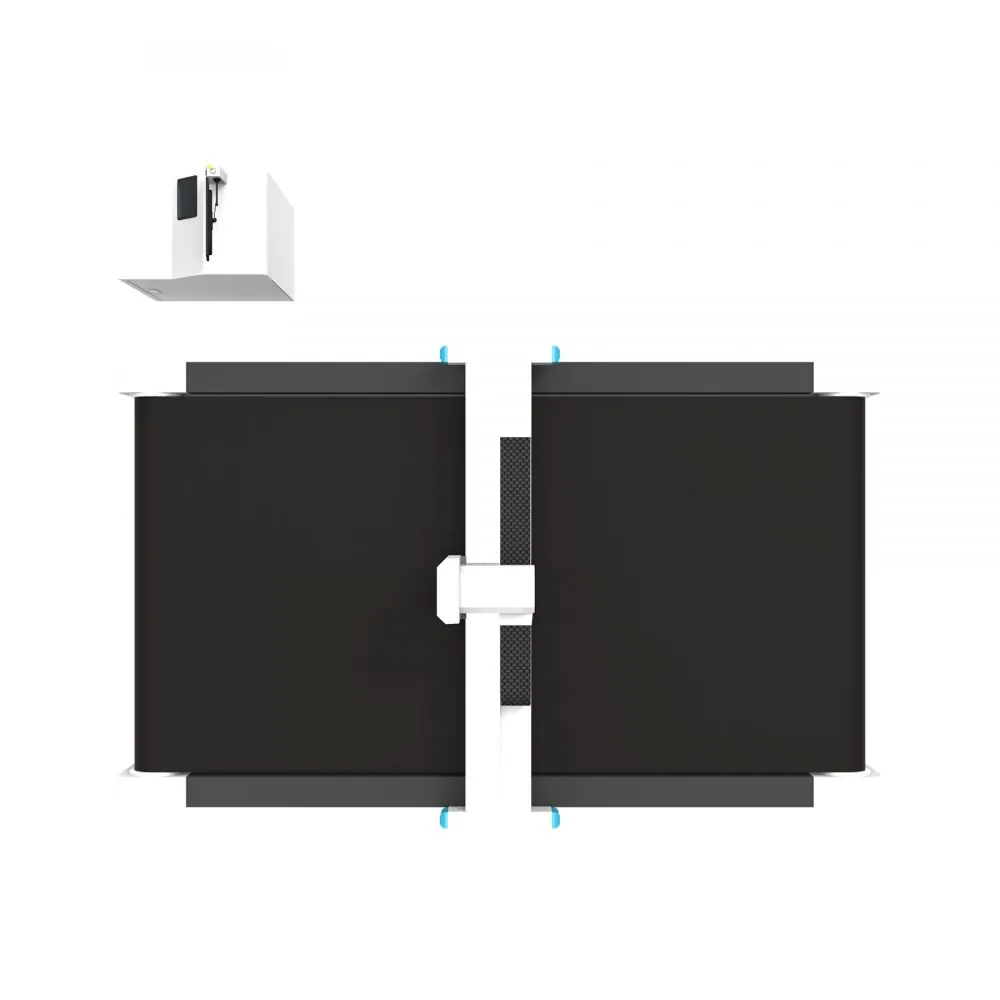 Cortadora MATRIXX 1625 — vista lateral e estrutura da máquina (cortadora digital de mesa para embalagens, displays e corte de contorno TEKNOVA)