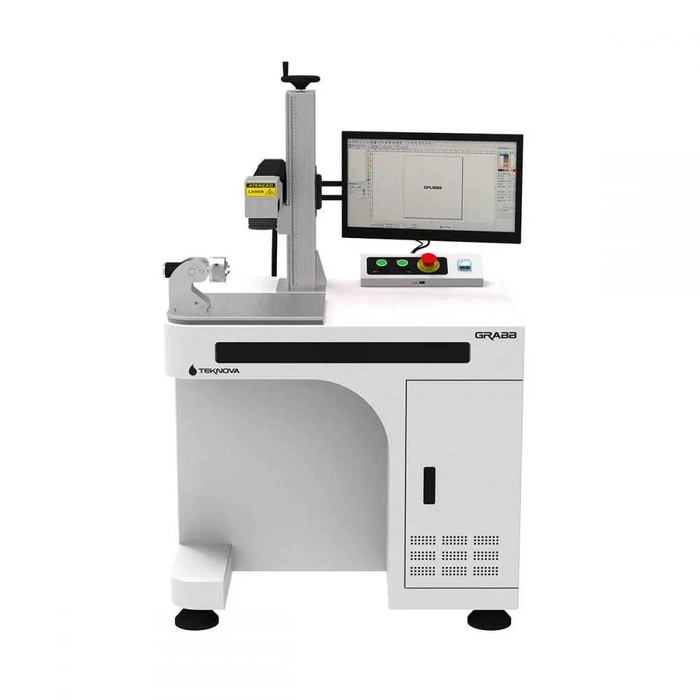 Laser de Gravação Fiber GRABB — máquina laser para corte e gravação em acrílico, MDF e metais | TEKNOVA Laser