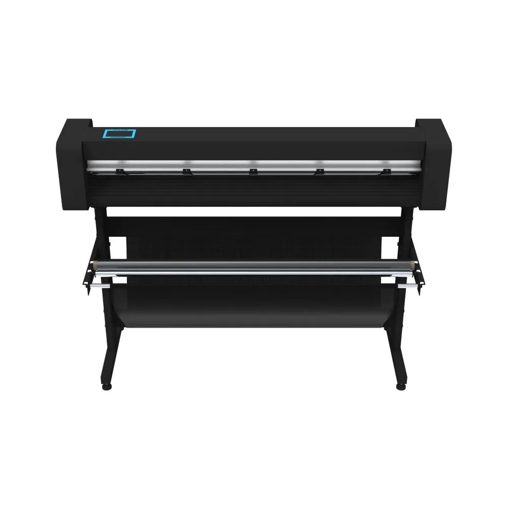 Plotter de Recorte KUTT Camera 135 — detalhe do painel de controle e cabeçote (plotter de recorte para vinil adesivo e comunicação visual TEKNOVA)