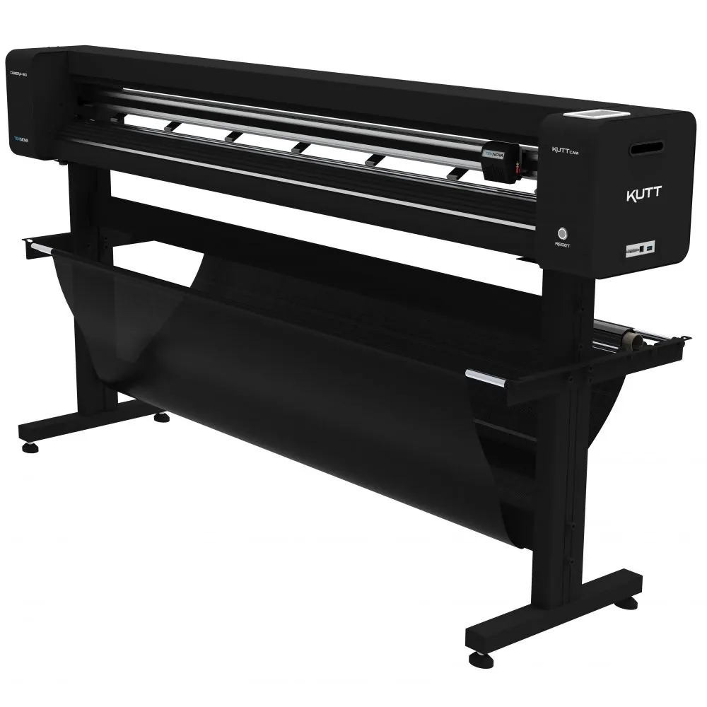 Plotter de recorte TEKNOVA linha KUTT cortando vinil adesivo para comunicação visual