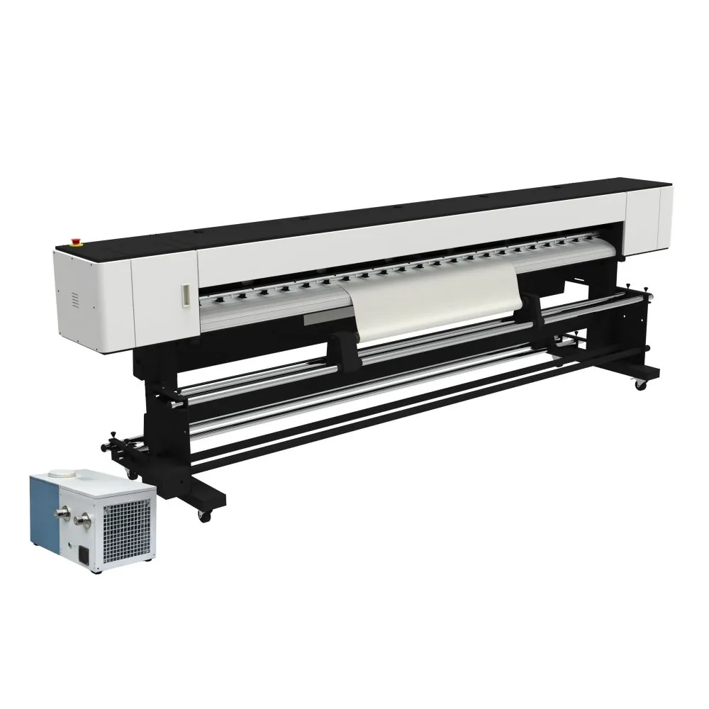 Impressora UV R2R PRIME 320X i3200 — 2 Cabeças — detalhe do painel de controle e cabeçote (impressora UV para impressão direta em materiais rígidos e personalização TEKNOVA) Impressora UV R2R PRIME 320X i3200 — 2 Cabeças — detalhe do painel de controle e cabeçote (impressora UV para impressão direta em materiais rígidos e personalização TEKNOVA)